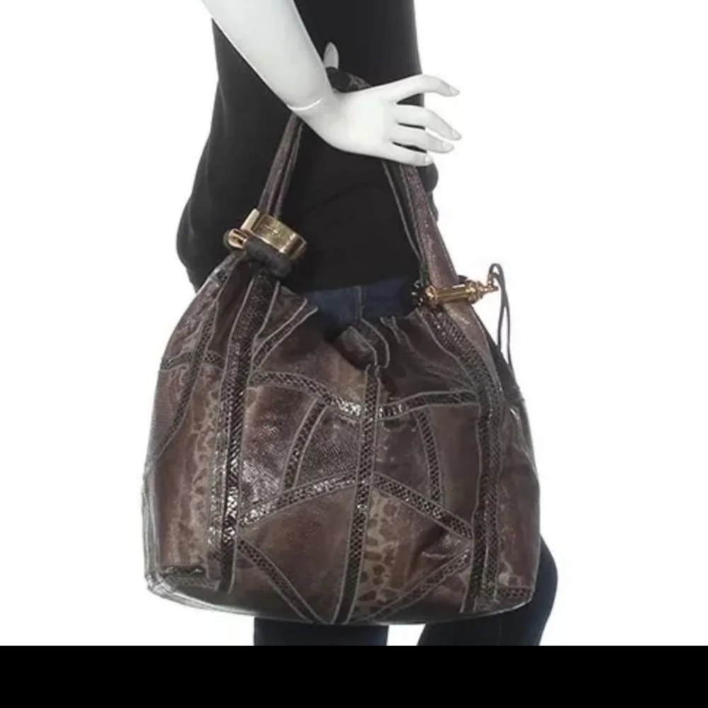 Jimmy Choo Snake Skin Saba Bag